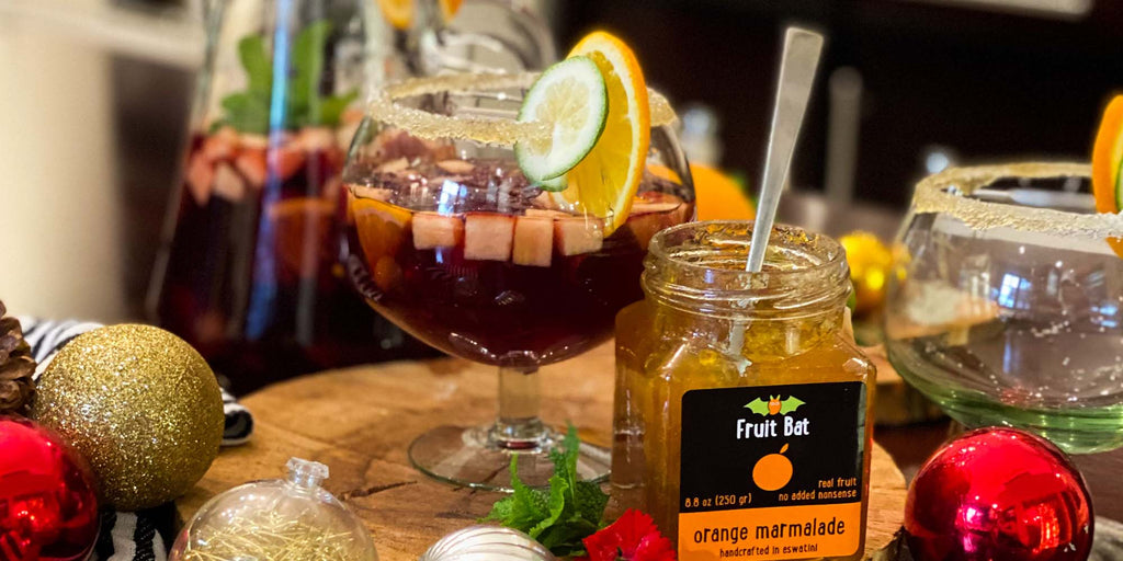 Holiday Sangria with Fruit Bat Orange Marmalade