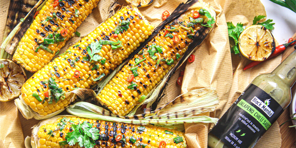 Braaied Corn with Jalapeño & Herb Butter