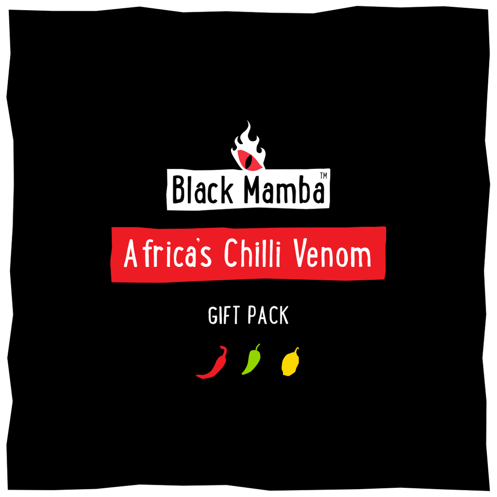 Africa's Chilli Venom Gift Pack (3 x 180ml) - Black Mamba Chilli