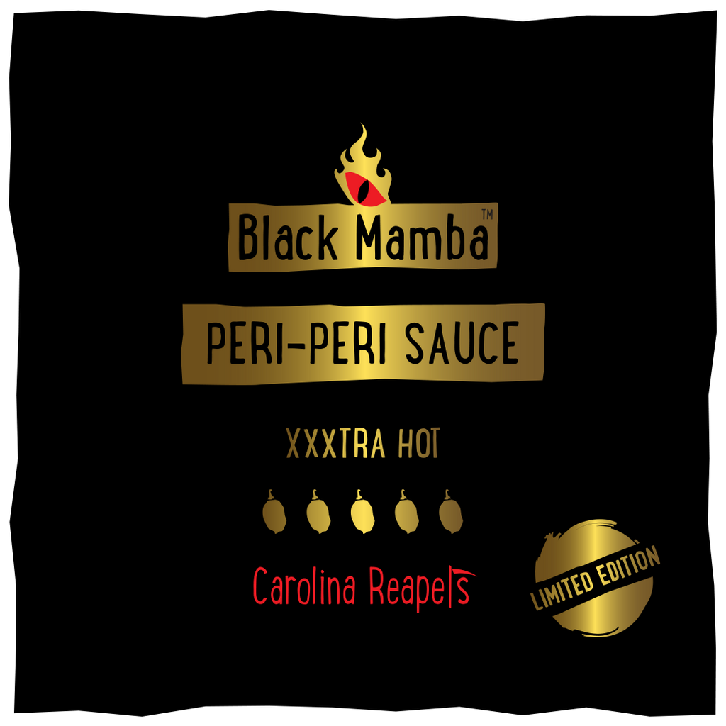 XXXtra Hot Peri-Peri Chilli Sauce (125ml) - Black Mamba Chilli